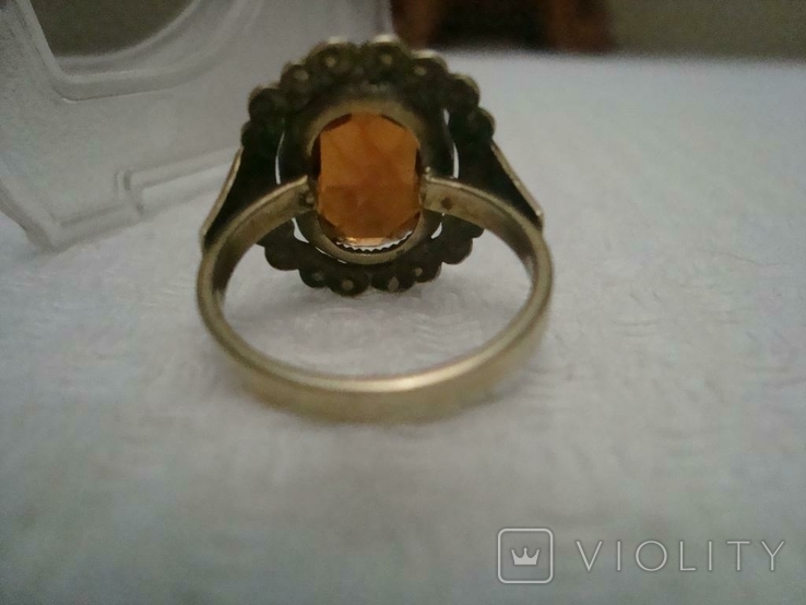 Pierścień vintage pierścień mosiężny nr 183, numer zdjęcia 7