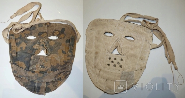 Лицевая маска SS-Fleckengetarnten Gesichtsmasken "дуб", реплика., фото №11