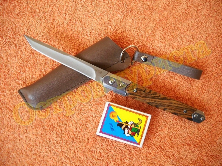 Нож складной Флиппер M390 танто с чехлом, фото №3