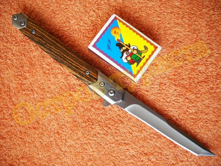Нож складной Флиппер M390 танто с чехлом, фото №5