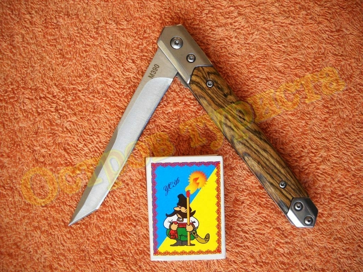 Нож складной Флиппер M390 танто с чехлом, фото №6