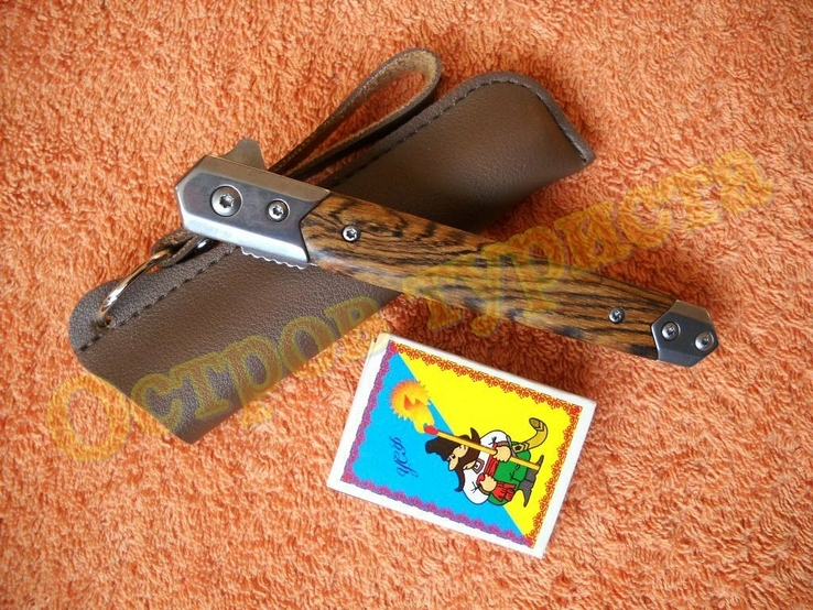 Нож складной Флиппер M390 танто с чехлом, фото №8