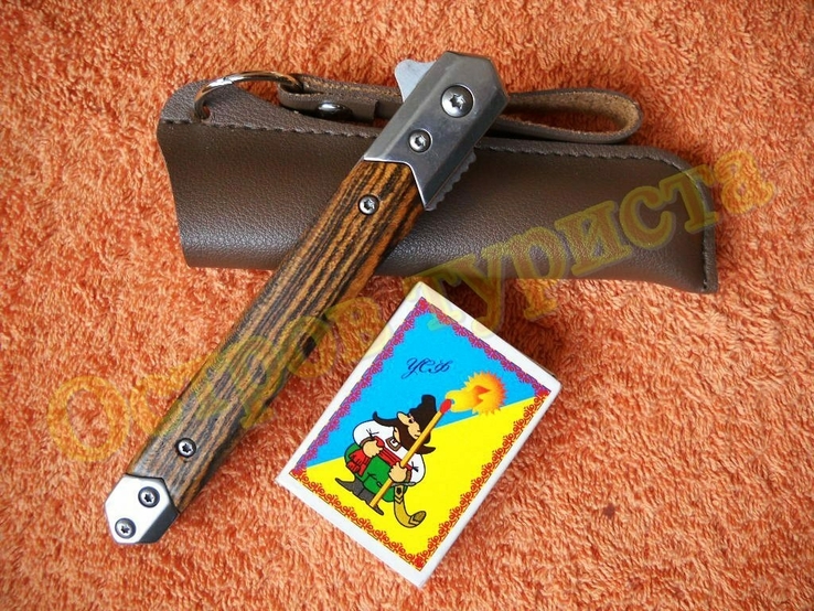 Нож складной Флиппер M390 танто с чехлом, фото №9