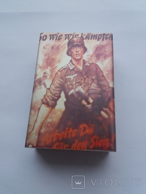 Портсигар с рисунком немецкого солдата (сувенир) Копия. Третий Рейх, фото №3