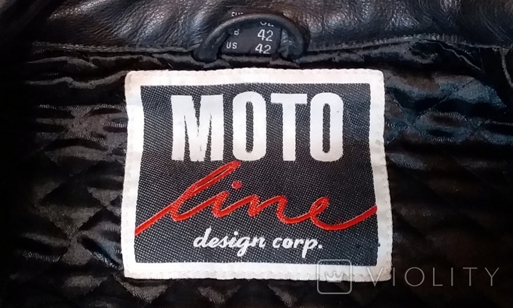 Protective Moto Jacket moto line scotchlite 3m genuine leather Germany 52 size, photo number 8