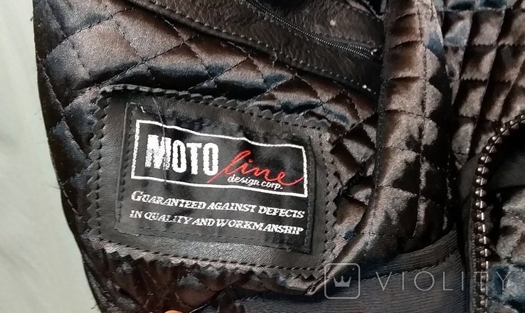 Protective Moto Jacket moto line scotchlite 3m genuine leather Germany 52 size, photo number 9
