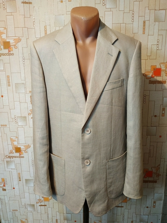 Пиджак льняной светло-серый MATINIQUE р-р 48 (состояние!)