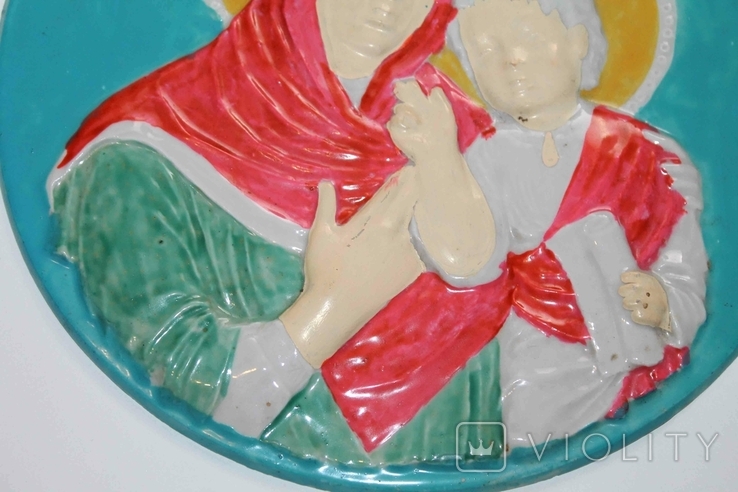 Плакетка Марія з Ісусиком ЗХК Тернопіль, фото №4