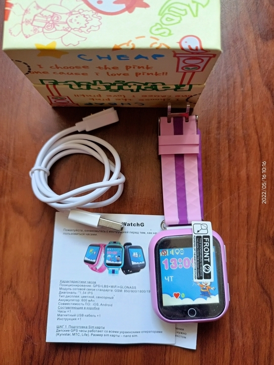Smartwatch baby Q100.Детские часы-телефон, фото №2