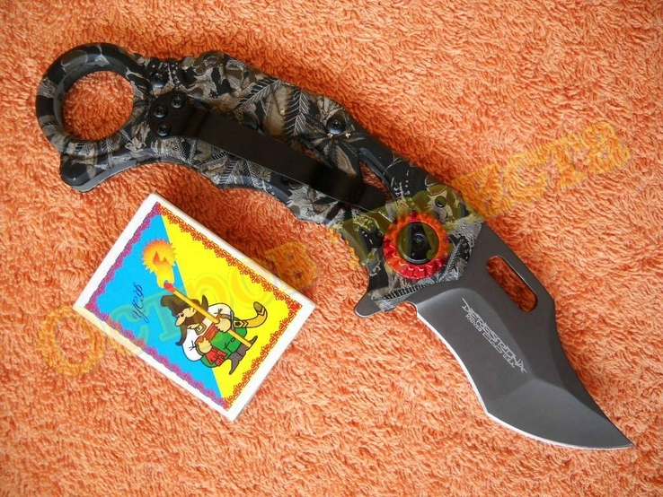 Нож тактический X62 Derespina складной с клипсой Frame Lock 18 см реплика, фото №4