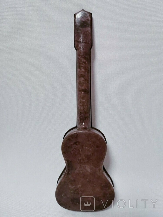 Souvenir of the USSR toy guitar celluloid 19 cm with strings, photo number 4