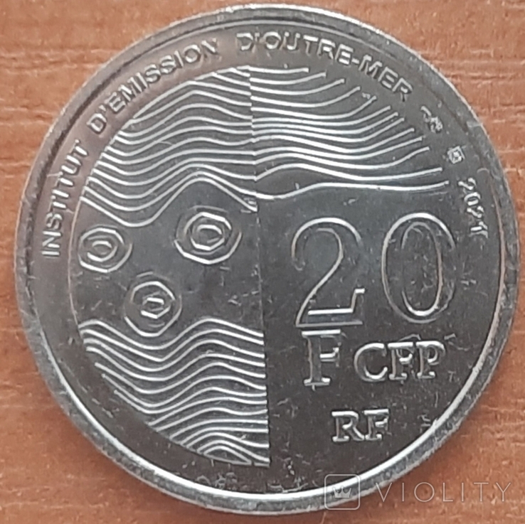 Французские Заморские Территории 20 франков 2022, фото №3