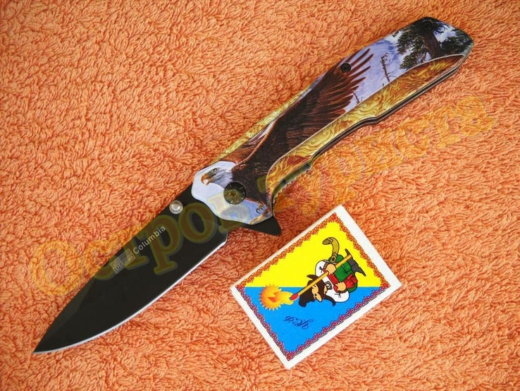 Нож складной Eagle полуавтомат клипса сталь 440, numer zdjęcia 3