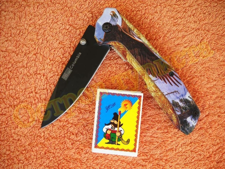 Нож складной Eagle полуавтомат клипса сталь 440, фото №5