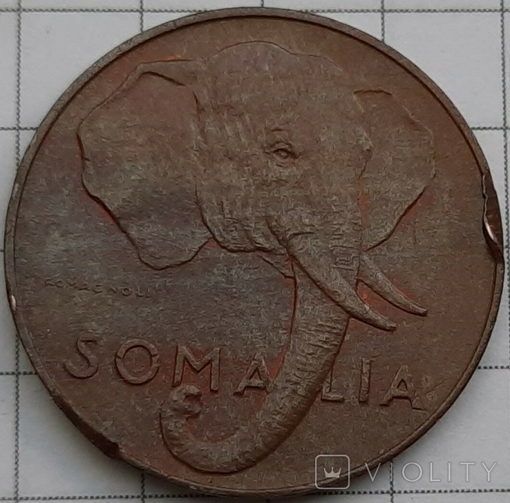 Сомали 1 чентезимо, 1950