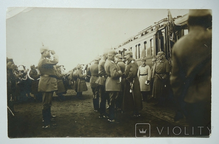 Володимир Волинський германський кайзер Вільгельм на вокзалі 1916 р, фото №2
