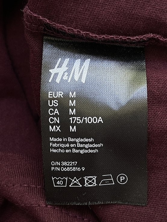 Базовая футболка HM (М), photo number 4
