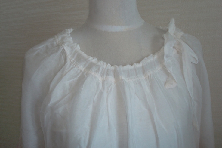 Итальянская шелковая красивая женская блузка градиент 46-48, фото №4
