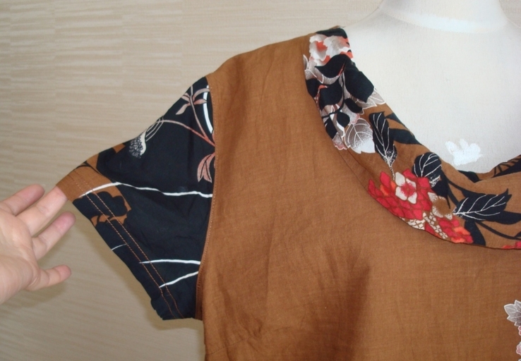 Cecil красивое легкое женское платье хлопок в цветы 2xl, фото №6