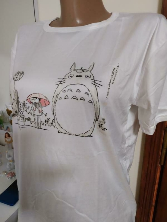 Футболка тоторо хаяо миядзаки аниме косплей Totoro Ghibli студия Гибли, фото №3