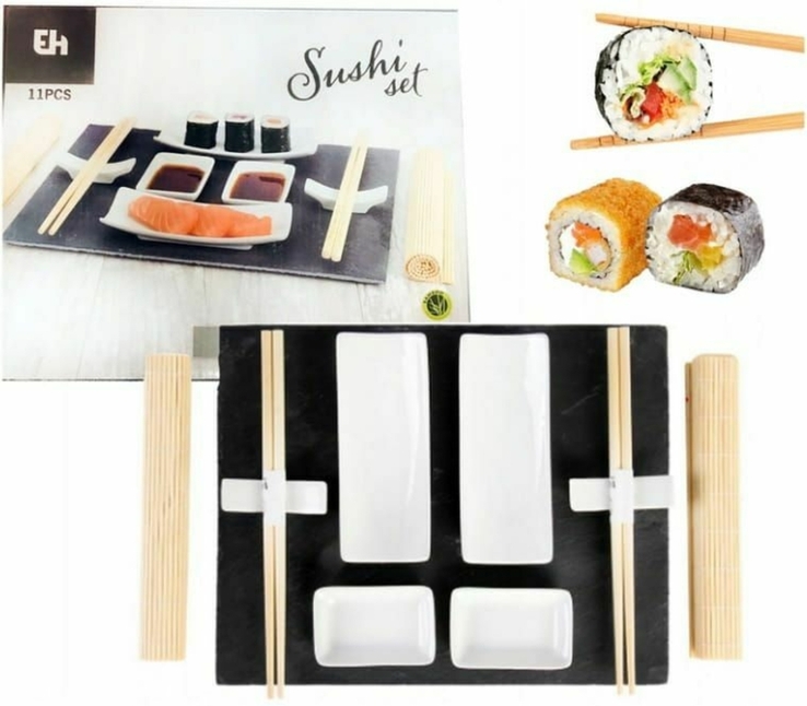 Набор посуды для суши 11 предметов на 2 персоны на подарок, фото №3