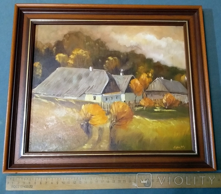  Oil Painting Signature Vintage Czechoslovakia, photo number 10