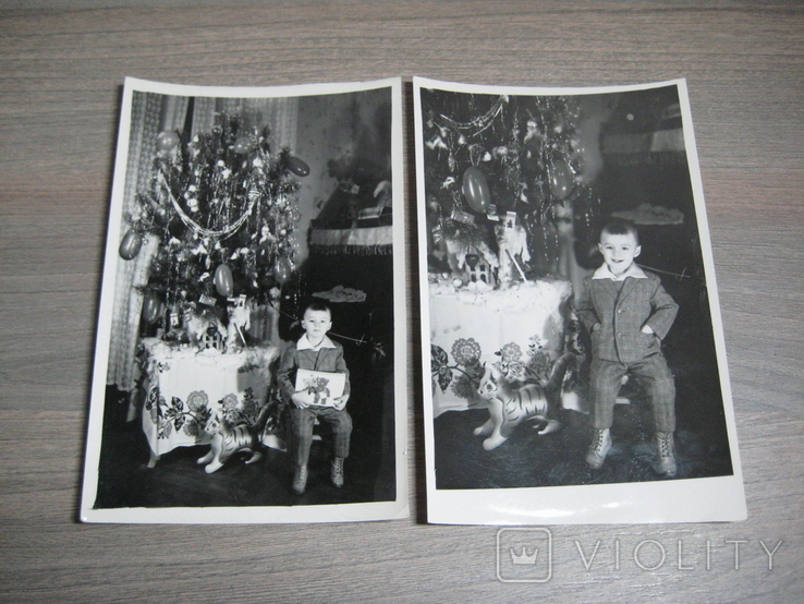 Празднование Нового Года (комплект из 2-х фото) СССР 60-е года ХХ века., фото №2