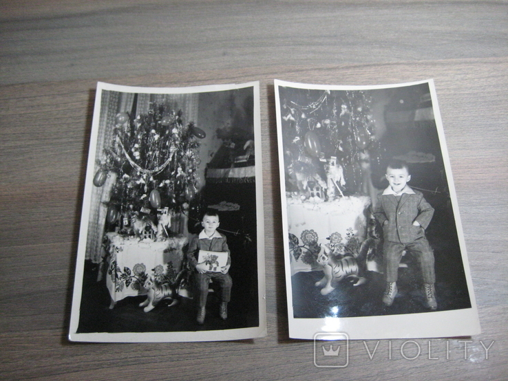 Празднование Нового Года (комплект из 2-х фото) СССР 60-е года ХХ века., фото №5
