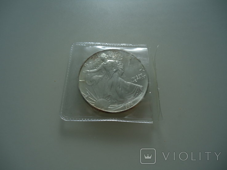 1 доллар 2006г, серебро 1 унция 31.1 грамм, фото №5