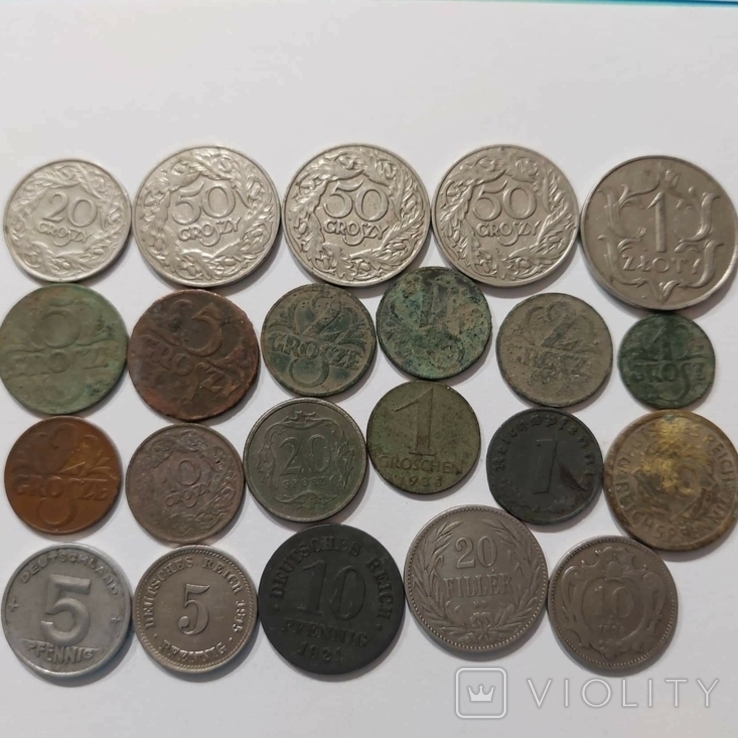 Монети різні 22 шт.