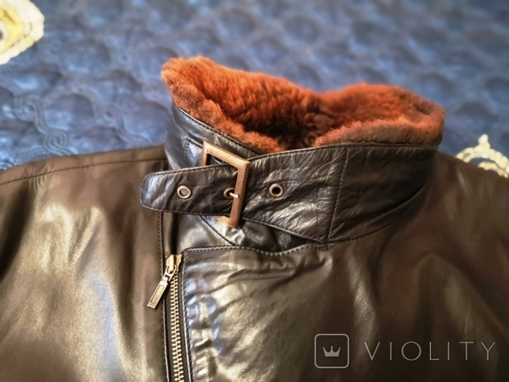 Кожаная мужская зимняя куртка Вrando оригинал ., фото №5