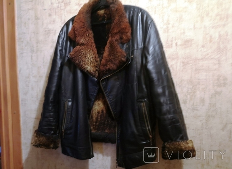 Кожаная мужская зимняя куртка Вrando оригинал ., фото №6