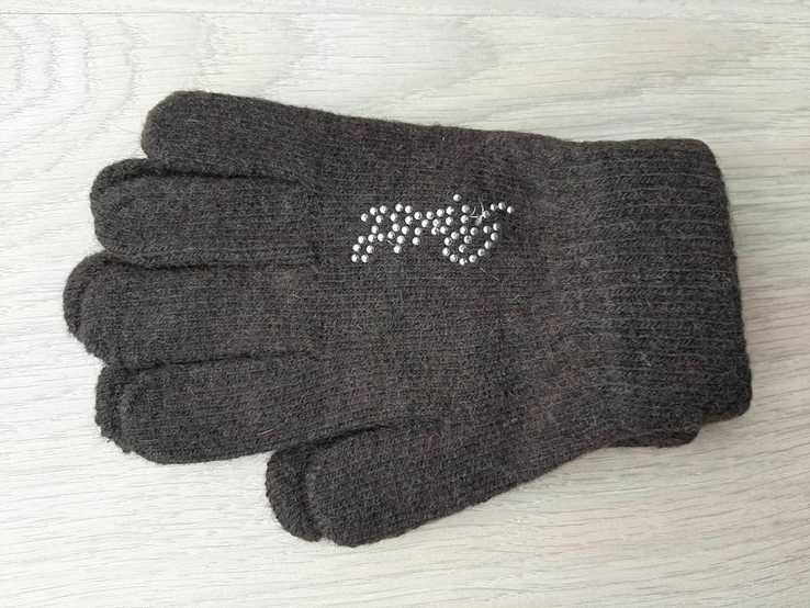 Детские зимние шерстяные перчатки Хорошее качество Длина 15,4 см Ширина 7,4 см Длина 15, фото №4