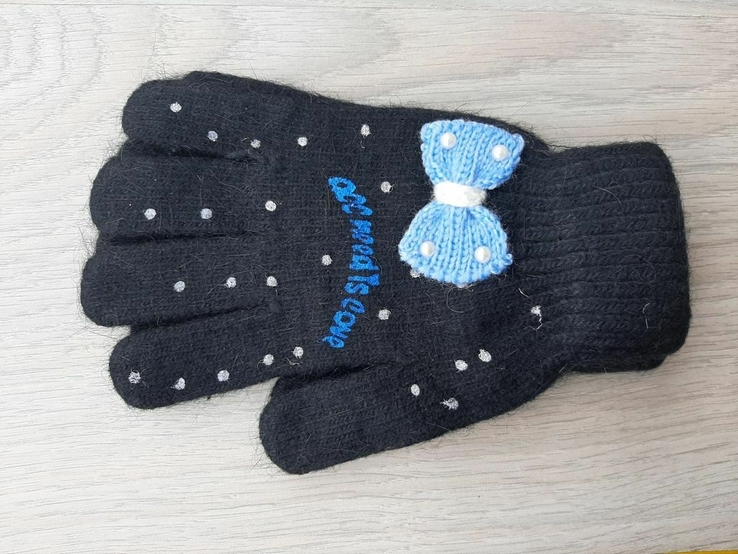 Детские зимние шерстяные перчатки Хорошее качество Длина 15,4 см Ширина 7,4 см Длина 15, фото №12