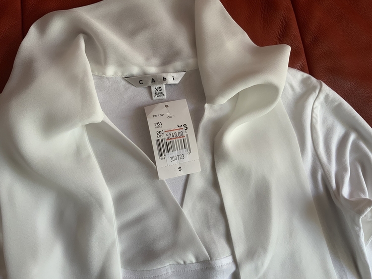 Блуза белая Cabi, р.XS, фото №3
