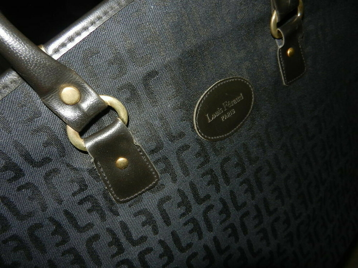 Черная женская сумка французского бренда louis feraud,оригинал, фото №4