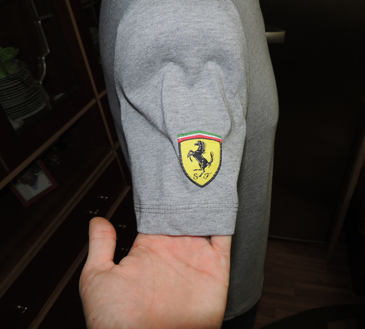 Фирменная футболка PUMA Ferarri scuderia 100% cotton спорт размер S, photo number 6