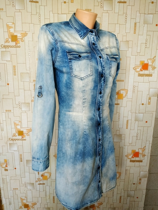 Платье легкое джинсовое MET Италия коттон стрейч p-p L(ближе к М)(состояние!), фото №3