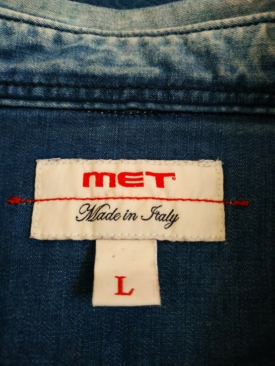 Платье легкое джинсовое MET Италия коттон стрейч p-p L(ближе к М)(состояние!), photo number 9