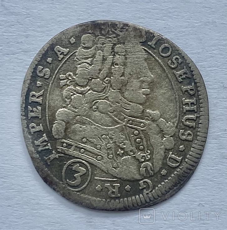 3 крейцера 1710 Богемія( Прага)