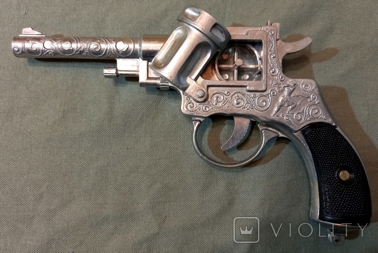 Пистолет СССР Револьвер под Пистоны Алюминий Состояние