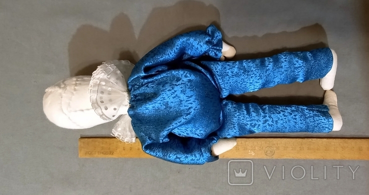 М'яка антикварна клоунська текстильна парча Німеччина 34см, фото №6