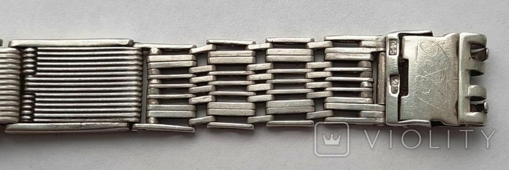 Серебряный браслет к наручным часам, ссср,(1950ее ), photo number 8