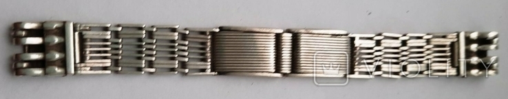 Серебряный браслет к наручным часам, ссср,(1950ее ), фото №9