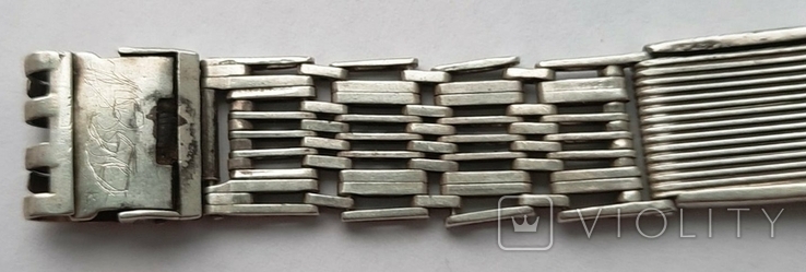 Серебряный браслет к наручным часам, ссср,(1950ее ), фото №10