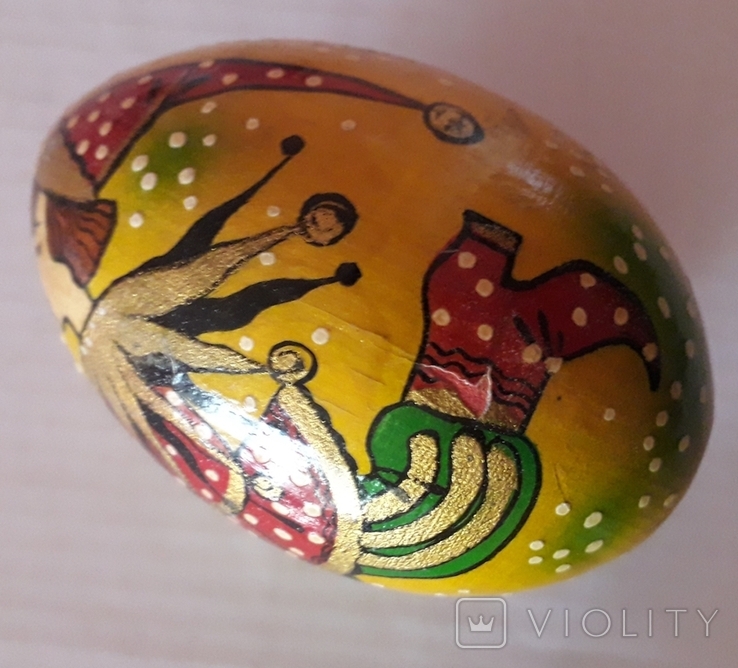 Расписное яйцо, у.н. "Дударь", ручная работа, с поставкой - 7х5 см., photo number 13