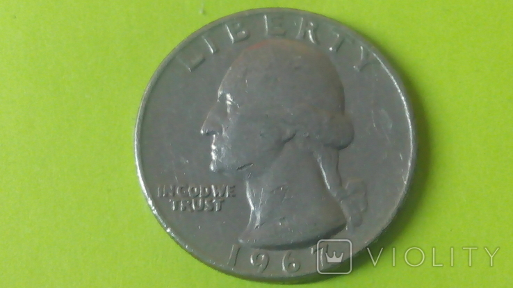США 1/4 доллара 1967 ,Четверть доллара (Вашингтон), фото №2