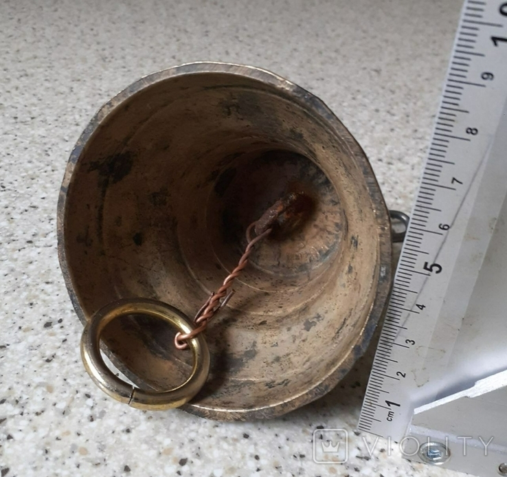 Колокол старинный граненный , вес 0.3 кг, фото №3
