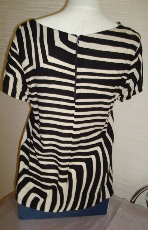 Comma Красивая женская блузка в принт германия 46, photo number 6