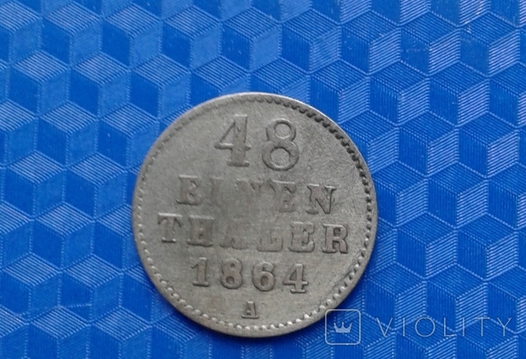1/48 талера Мекленбург-Стреліц 1864 А